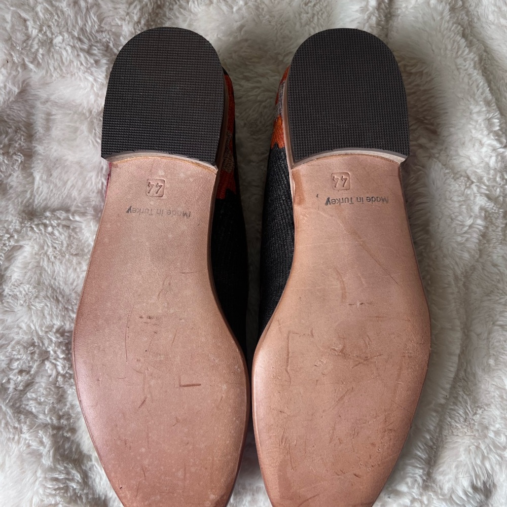 Men’s Size 44, Jewel tone Turkish Kilim Loafers - Picture 6 of 7